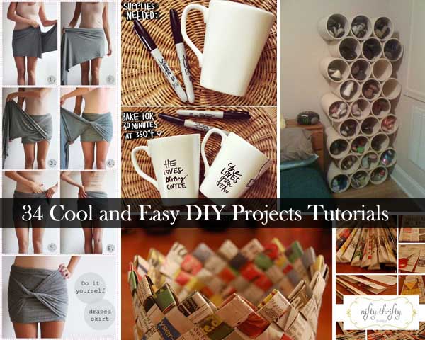 34 Insanely Cool and Easy DIY Project Tutorials - WooHome